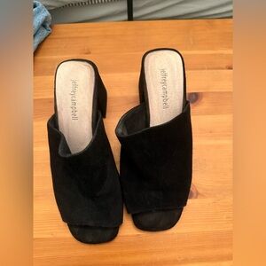 Jeffrey Campbell Suede Heeled Mules